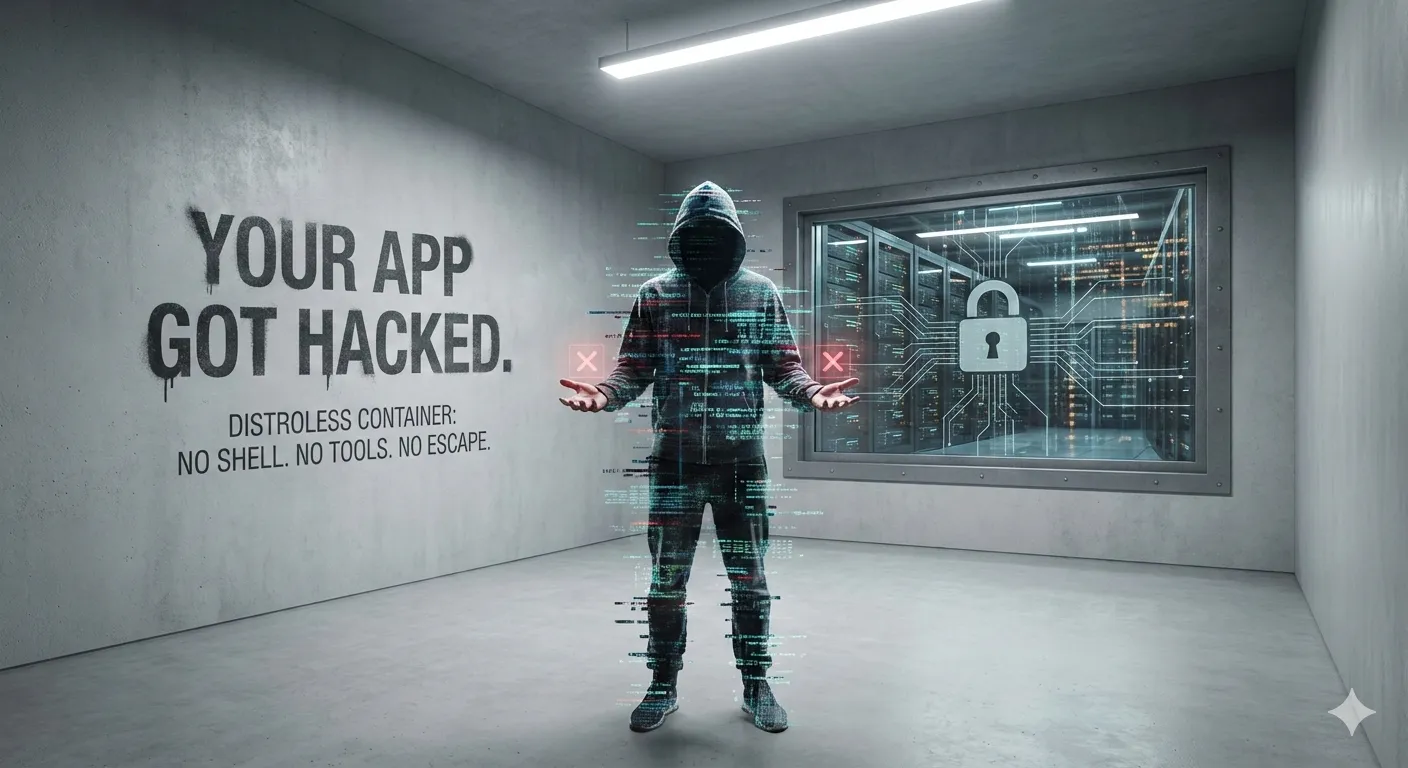 Your App Got Hacked. Now What? How Distroless Containers Turn RCE Into a Dead End
